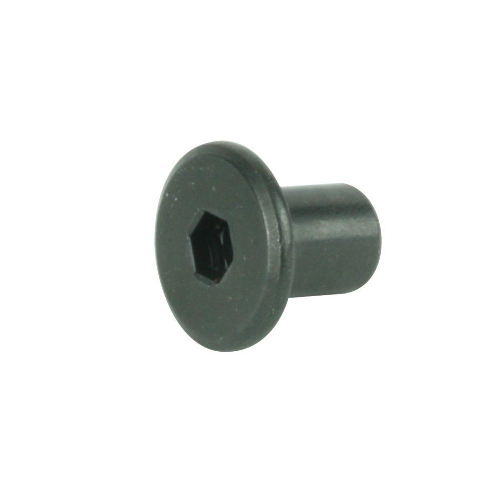 Crown Bolt 1/4 in. x 12 mm Black Connecting Cap Nut (4Pack)50328