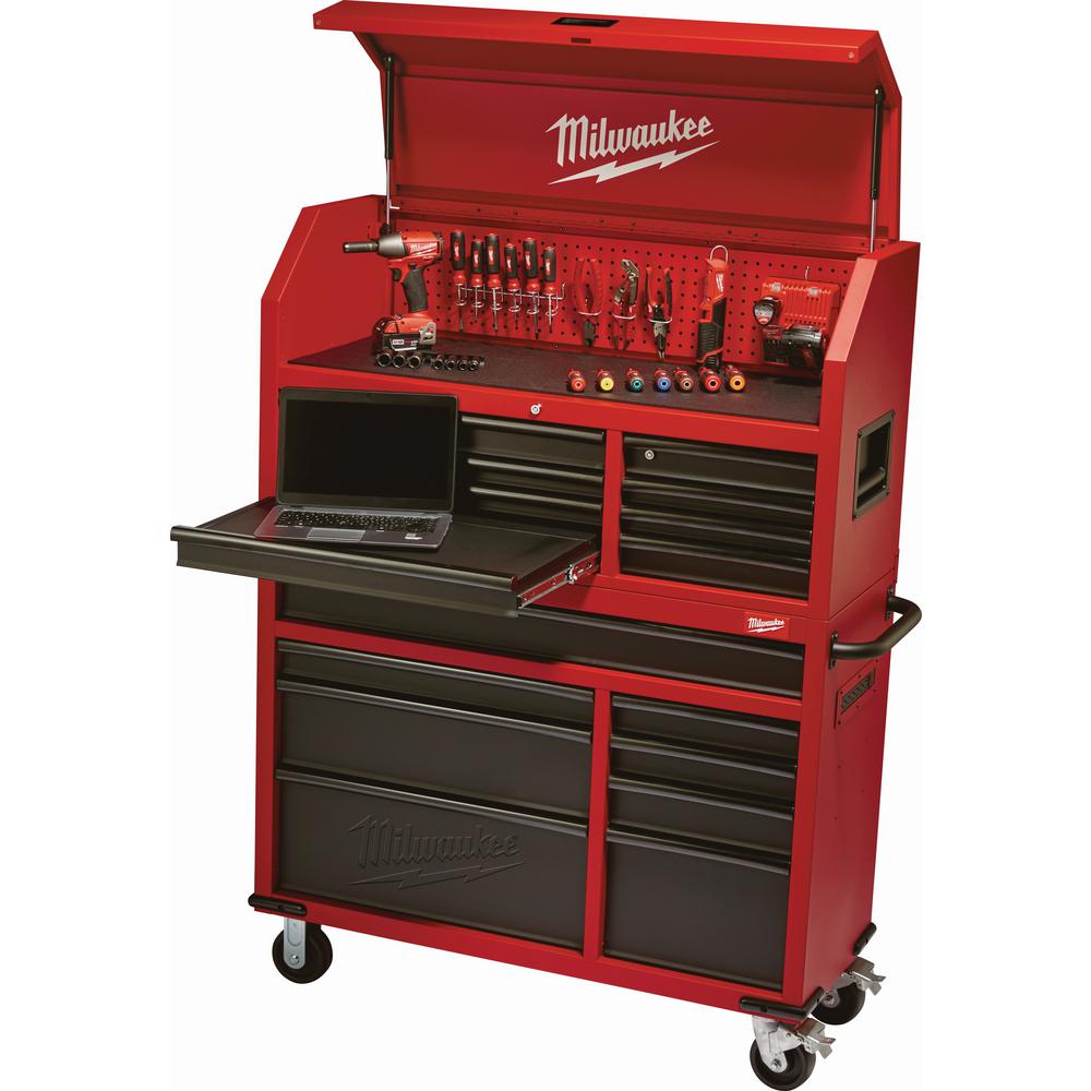 Milwaukee 46 In 8 Drawer Roller Cabinet Tool Chest In Red Black