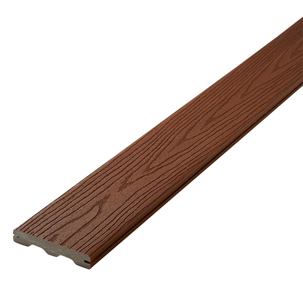Fiberon Good Life 1 in. x 51/4 in. x 16 ft. Cabin Grooved Edge Capped