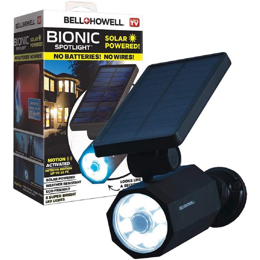 Bell Howell 4 Watt Solar Powered, Solar Motion Sensor Light Outdoor Home Depot