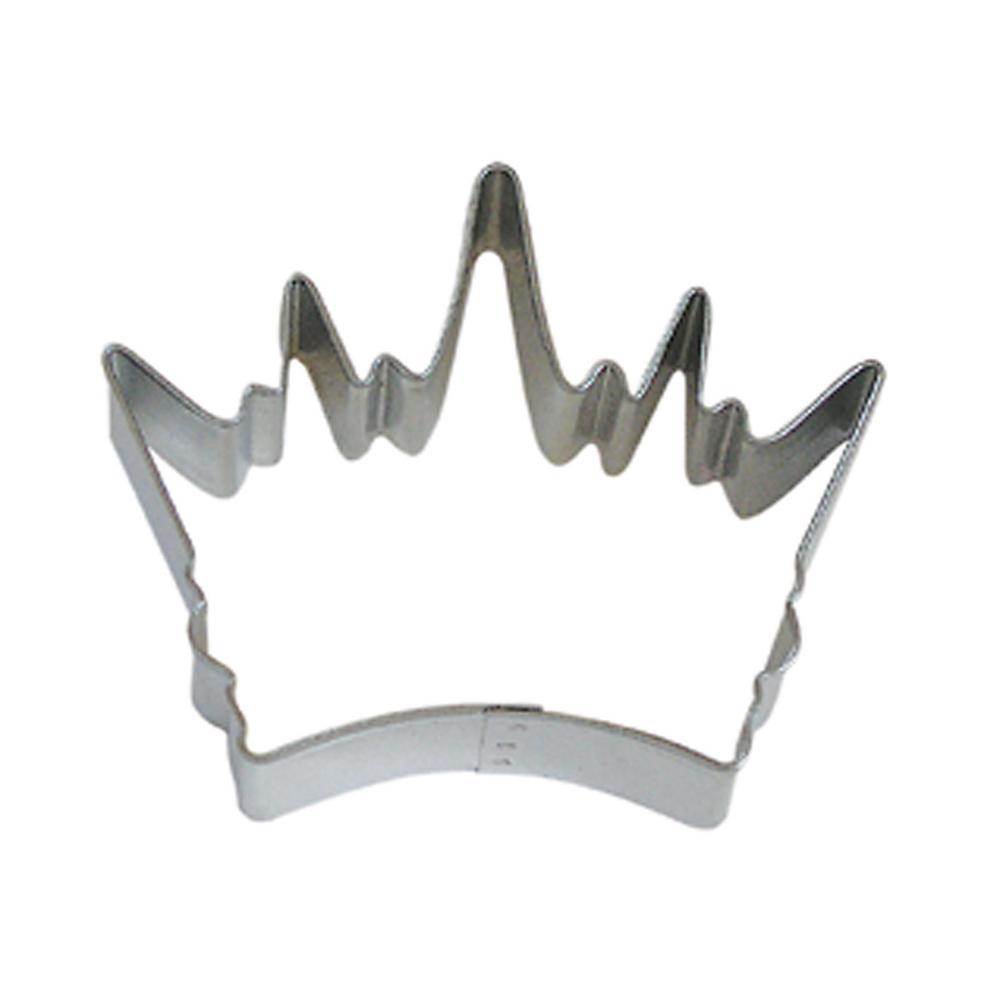 CybrTrayd 12-Piece Crown King 3.5 in. Tinplated Steel Cookie Cutter & Recipe