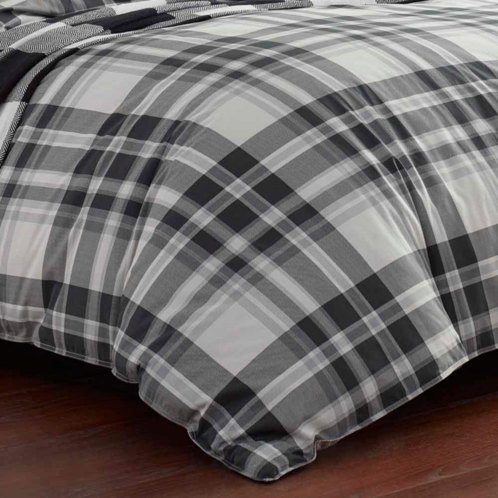 Eddie Bauer 3 Piece Coal Creek Plaid King Comforter Set