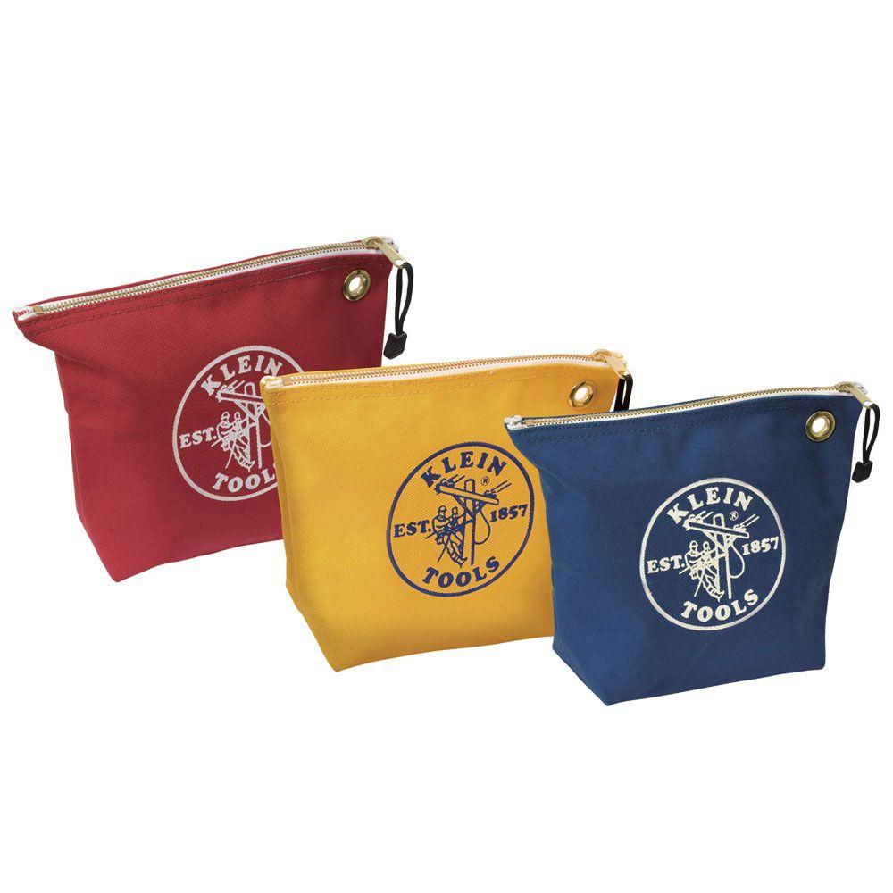 Klein Tools 121/2 in. Leather Zipper Bag5139L The Home Depot
