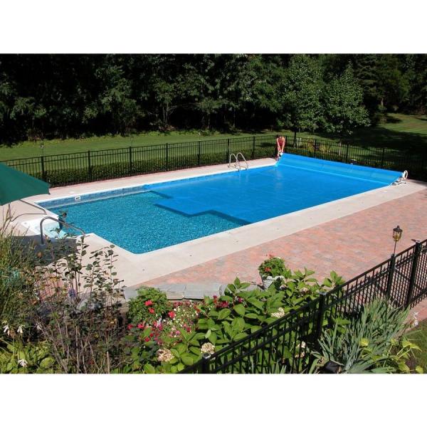 Thermo Tex 24 Ft 3 Year Round Blue Above Ground Solar Pool Cover 2832424 The Home Depot