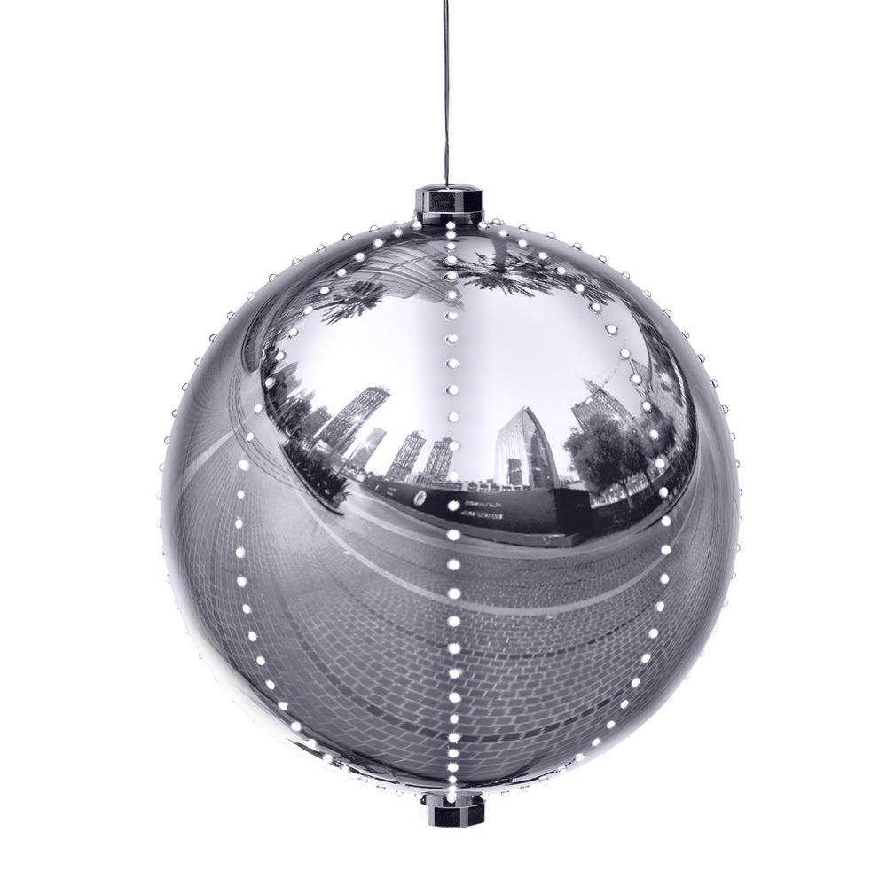 large silver christmas ornaments