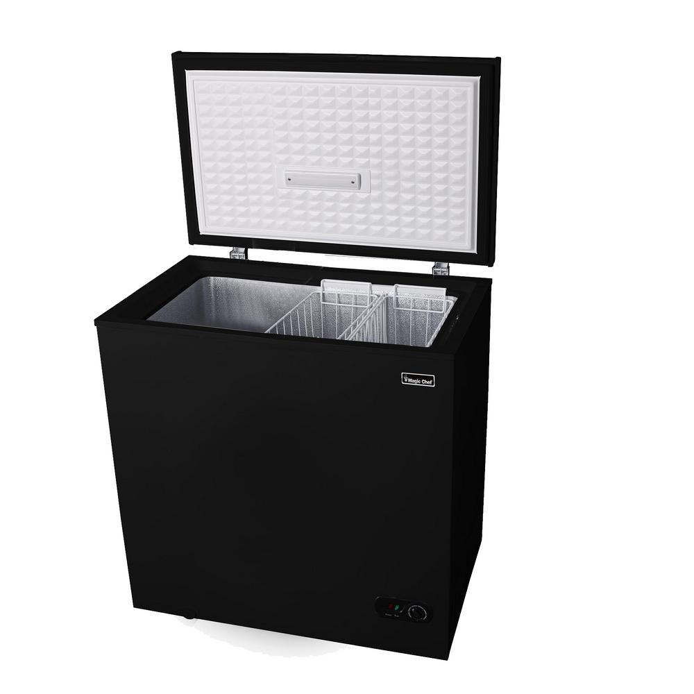 Magic Chef 7 0 Cu Ft Chest Freezer In Black Hmcf7b4 The Home Depot