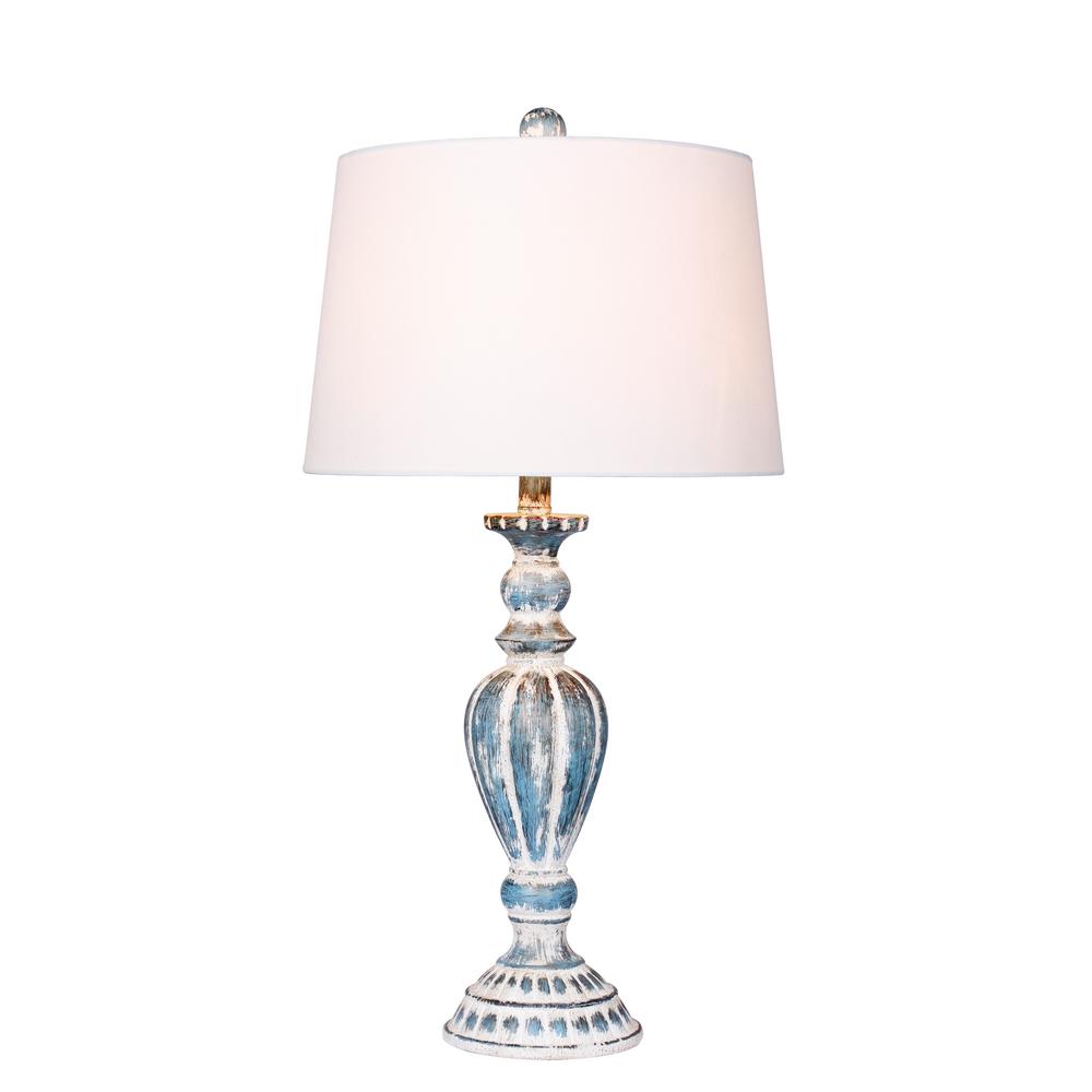 Fangio Lighting 29 5 In Cottage Antique Blue Distressed