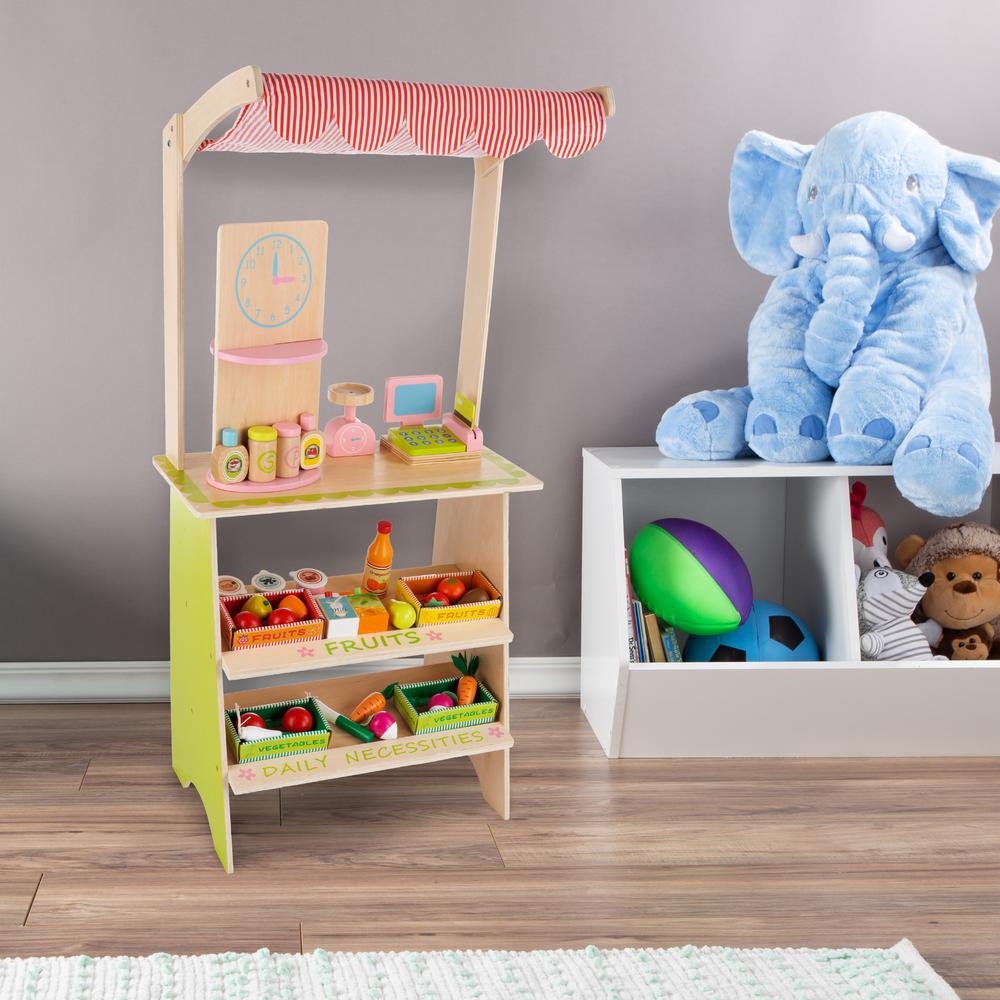 wooden supermarket playset