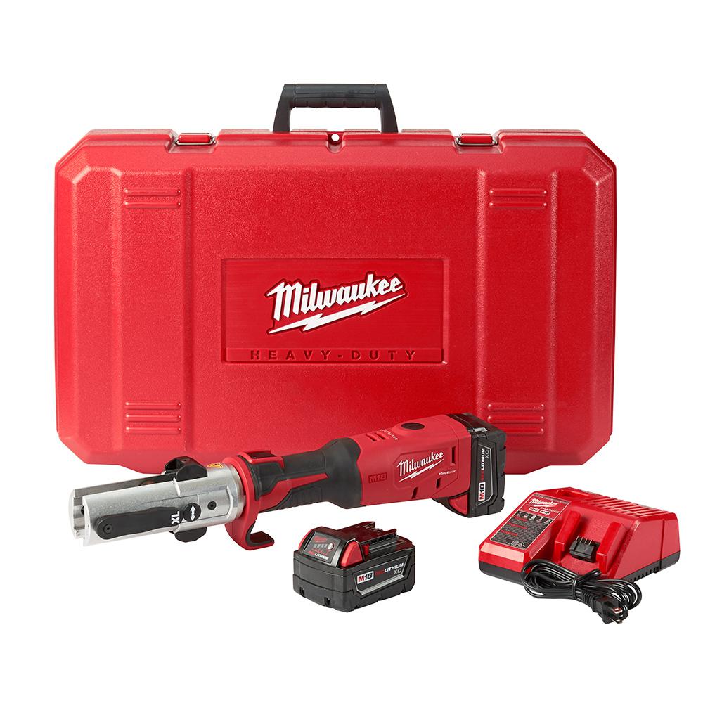 Milwaukee M18 18-Volt Lithium-Ion Cordless FORCE LOGIC Long Throw Press Tool Kit... by Milwaukee