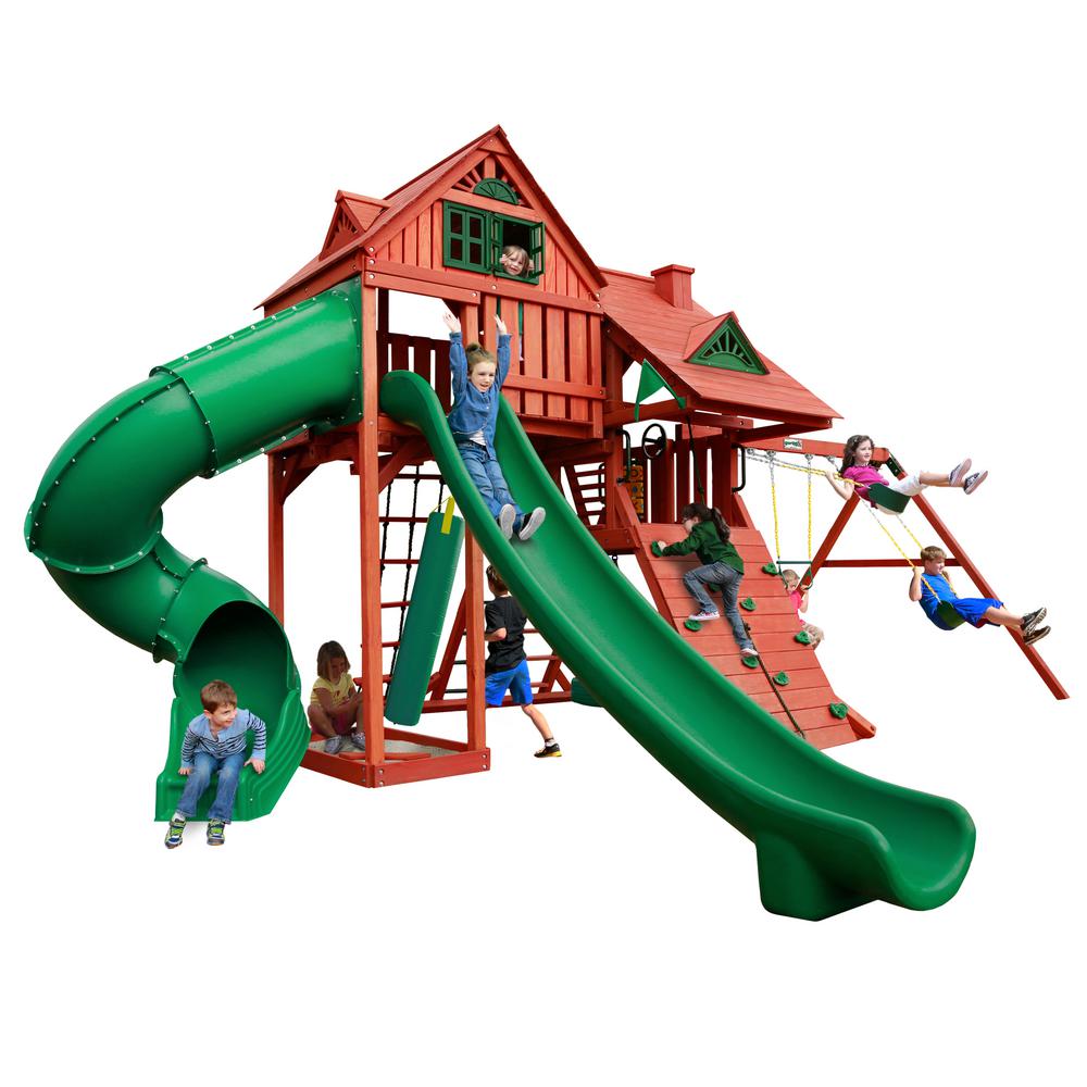 swing set 2 slides