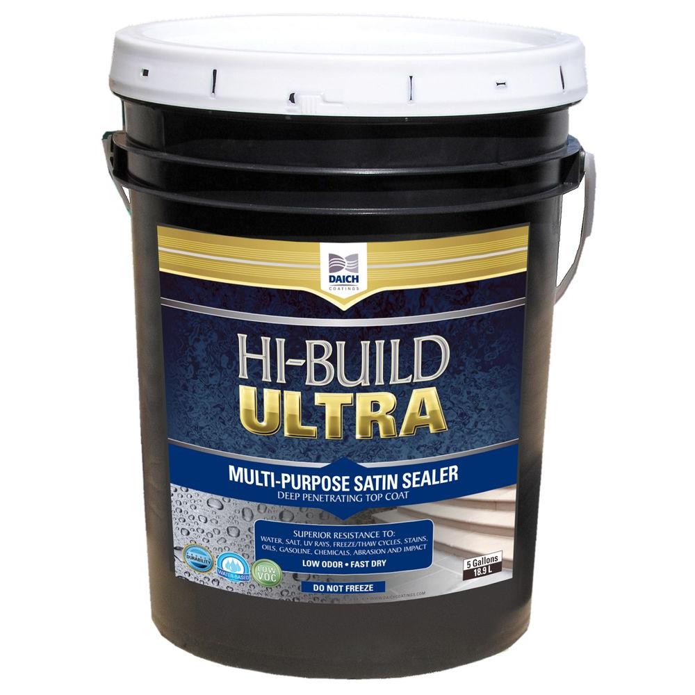 DAICH HiBuild Ultra 5 gal. Satin Clear Coat Sealer Water and Chemical