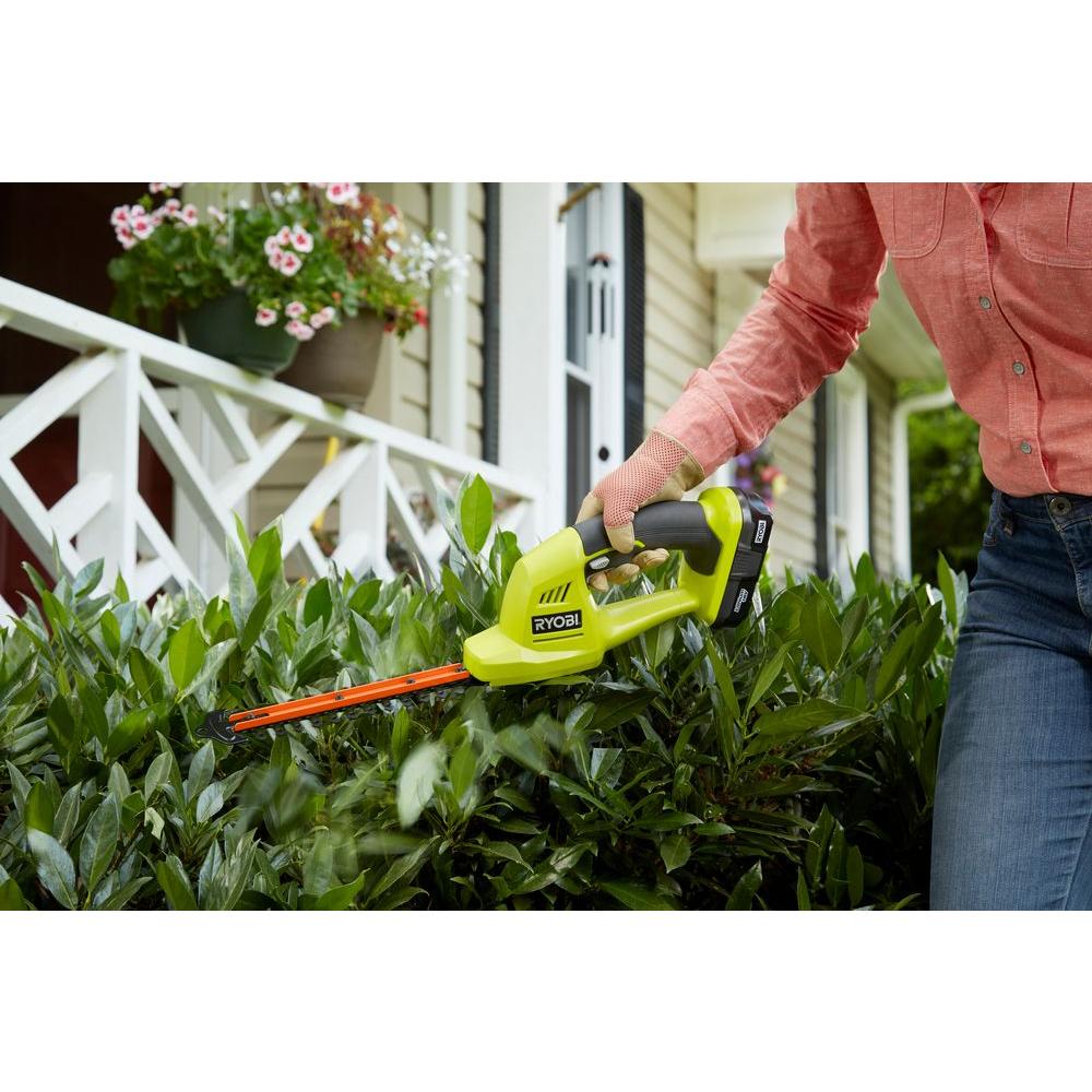 Ryobi ONE+ 18Volt LithiumIon Cordless Grass Shear And Shrubber