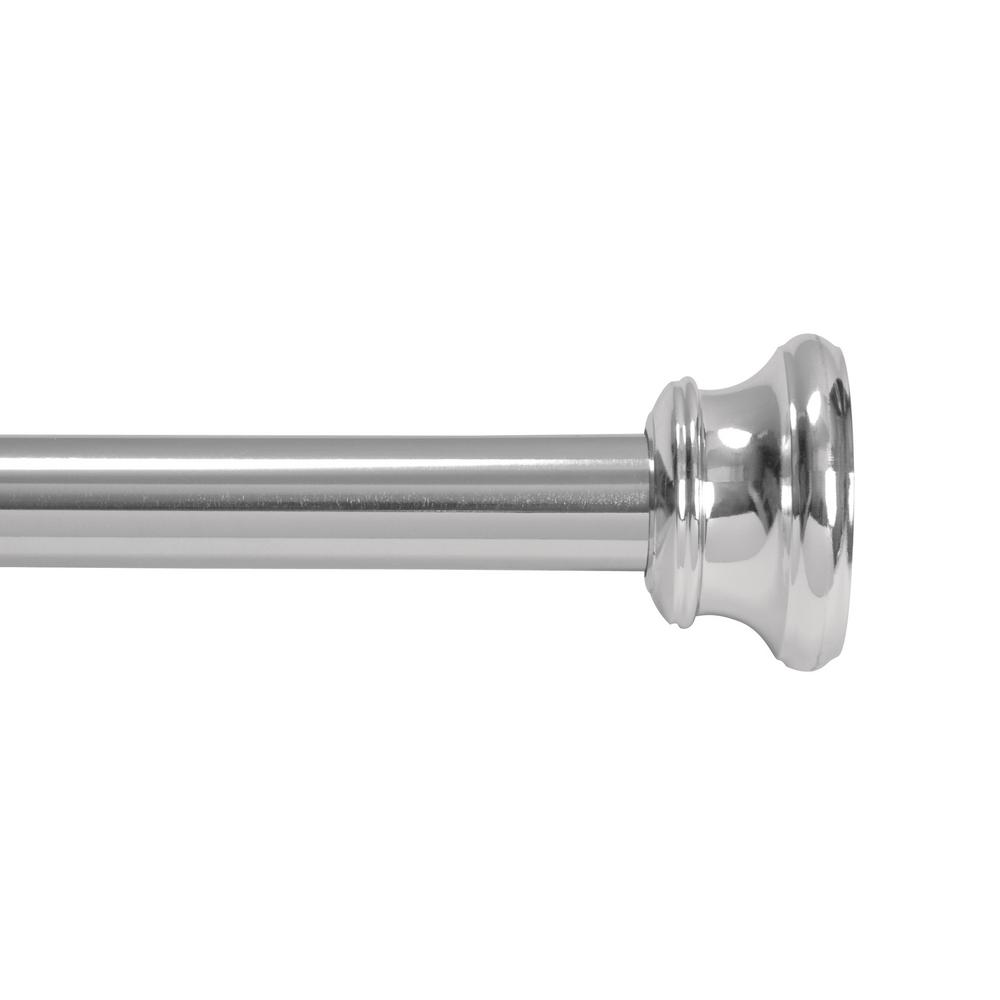 Kenney Shower Curtain Rods Accessories The Home Depot Bell Decorative Shower Curtain Rod In