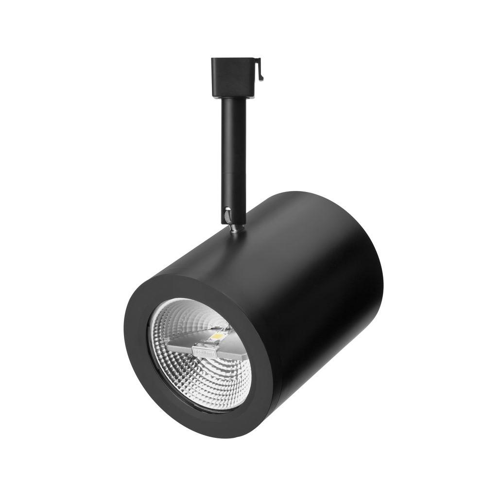 Lithonia Lighting 1Light Black Front Loading Flat Back Commercial