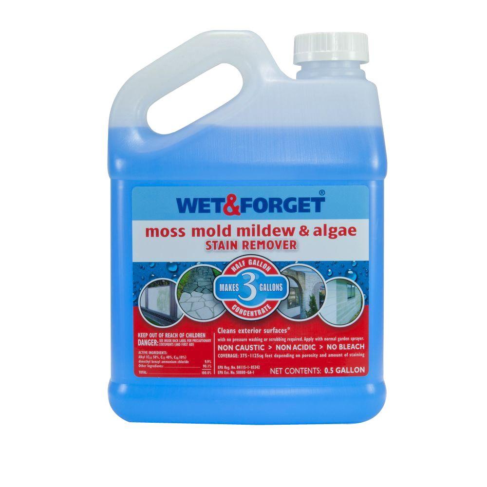 Wet & 0.5 gal. Moss Mold Mildew and Algae Stain Remover800003