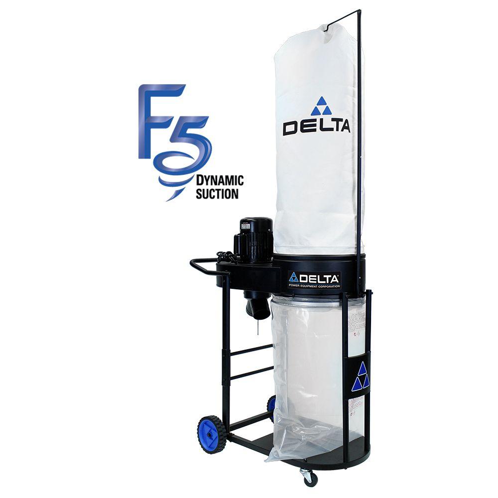 Delta 1 1.5 HP Dust Collector Woodworking Wood Shop Filtration