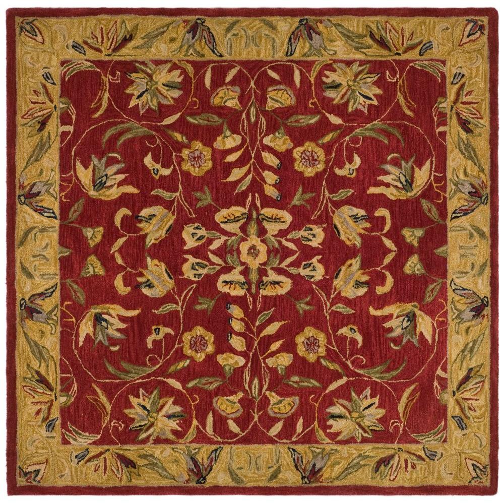 Safavieh Anatolia Burgundy/Gold 6 ft. x 6 ft. Square Area RugAN526A