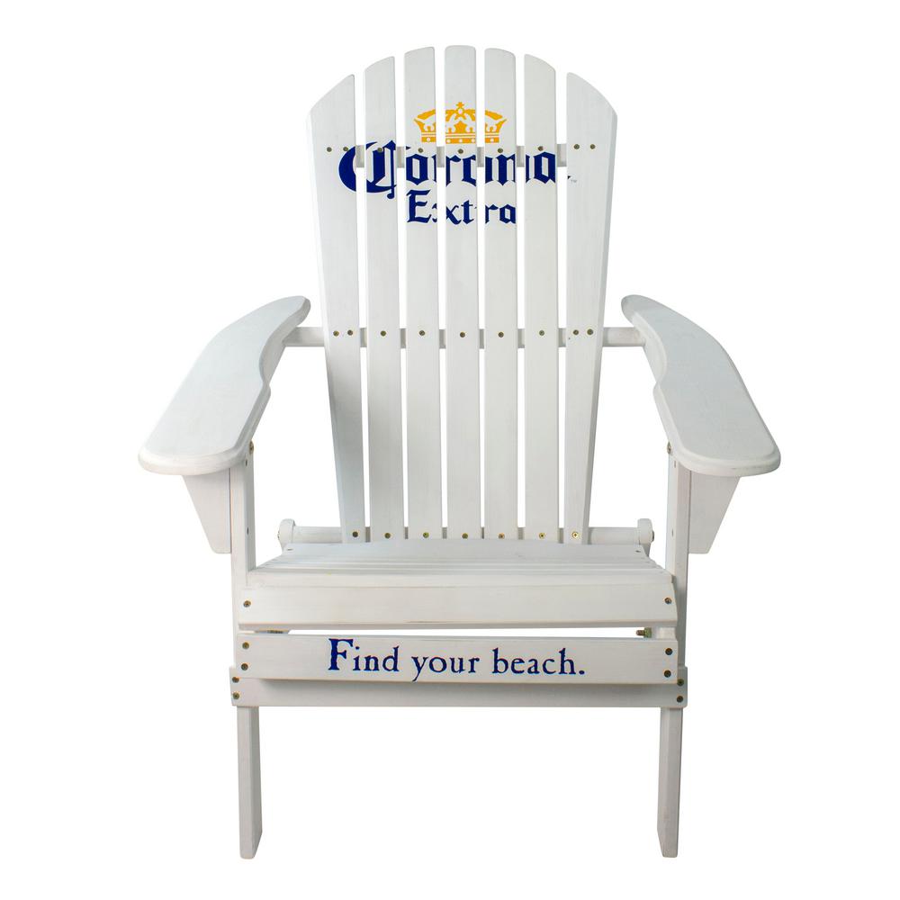 Northlight 36 In White Corona Classic Folding Wooden Adirondack Chair 34219254 The Home Depot