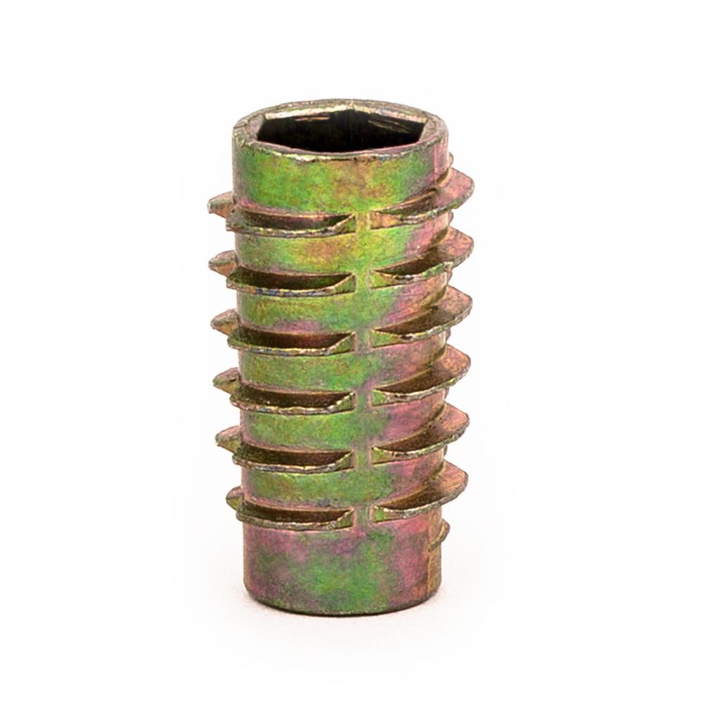 E-Z LOK Threaded Insert For Soft Wood, Hex Drive, Flush, Die Cast Zinc ...