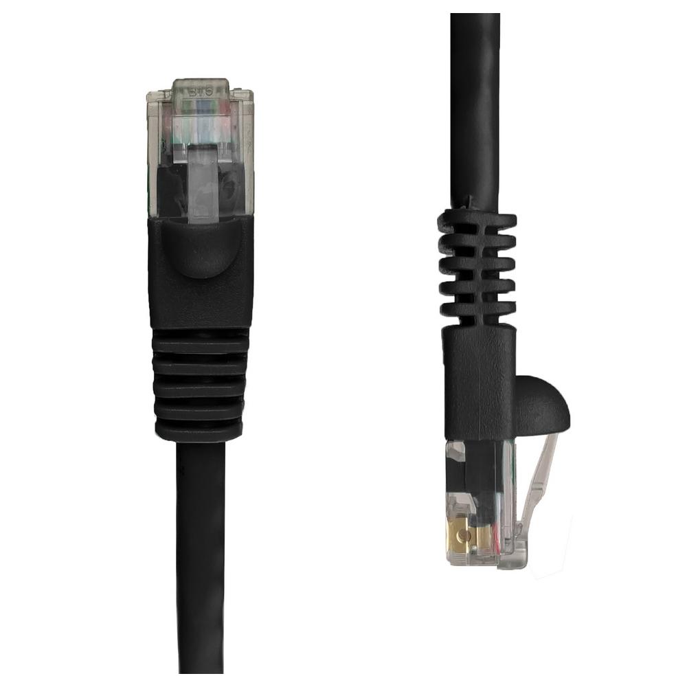 NTW 10 ft. Cat5e Snagless Unshielded (UTP) Network Patch Cable, Black345U5E010BK The Home Depot
