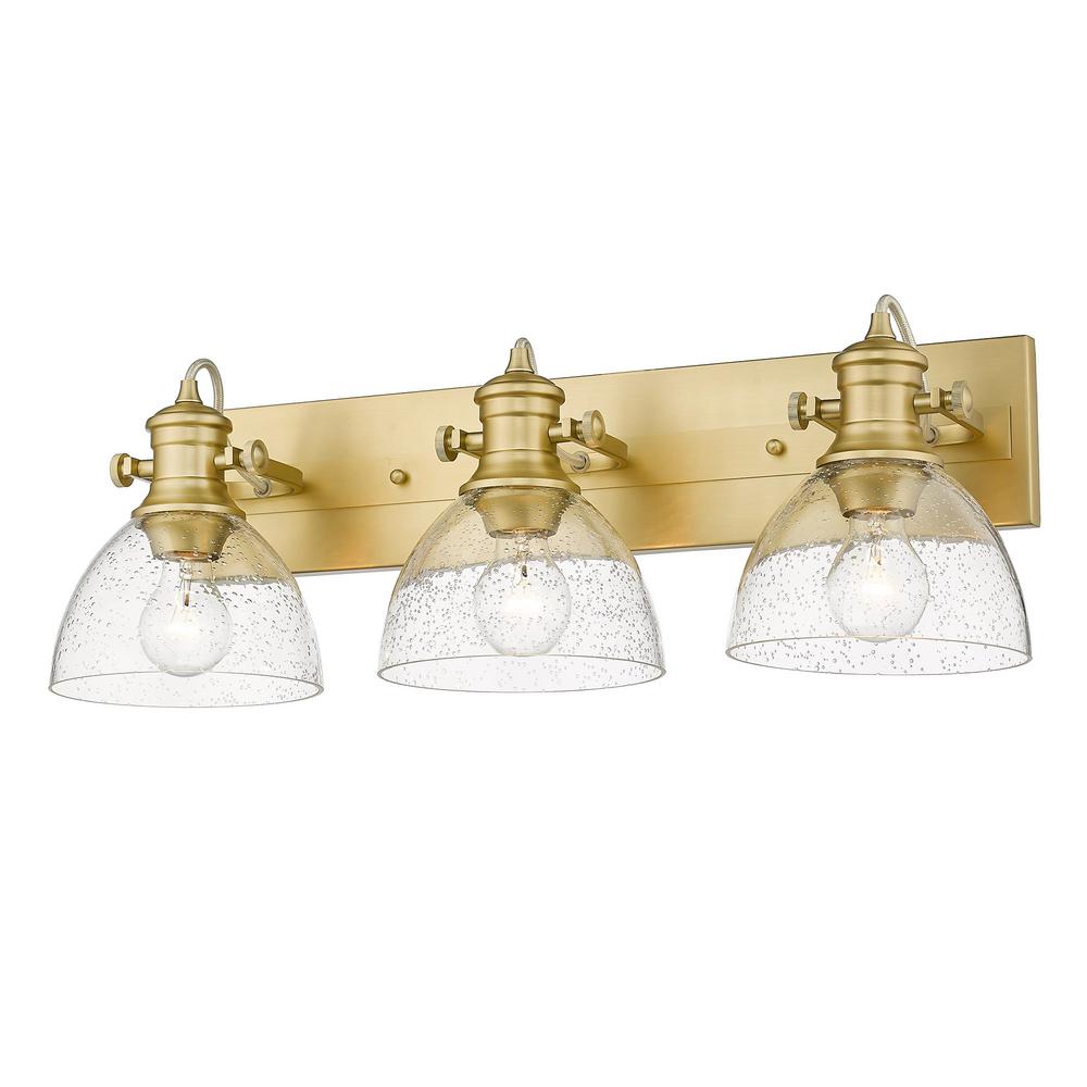 Golden Lighting Hines 23.13 in. 3Light Brushed Champagne Bronze Vanity