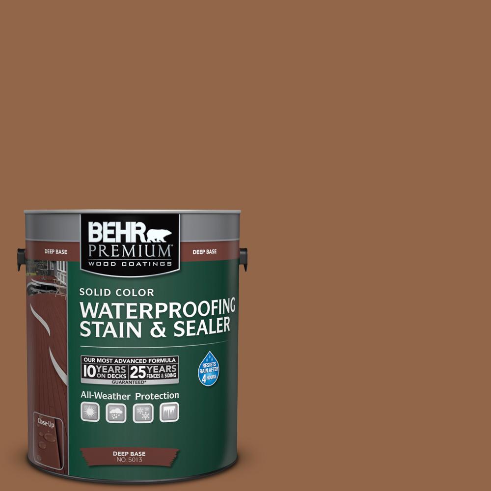 Behr Premium 1 Gal Sc 152 Red Cedar Solid Color Waterproofing Sc 152 Red Cedar Solid Color Waterproofing Exterior Wood