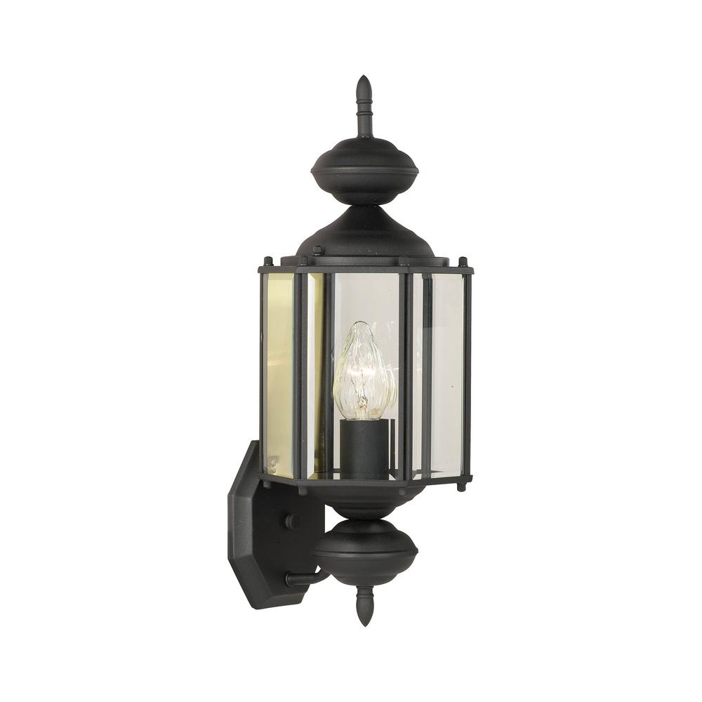 Thomas Lighting Brentwood 1-Light Black Outdoor Wall Mount Lantern with... by Thomas Lighting