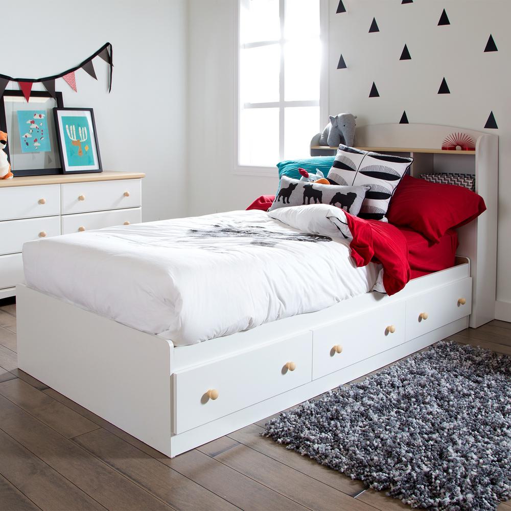 kids twin bed frame with storage