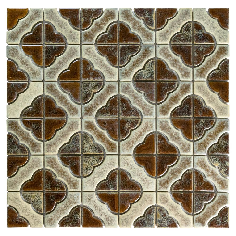 Merola Tile Palace Henna 11 3 4 In X 11 3 4 In X 5 Mm Porcelain