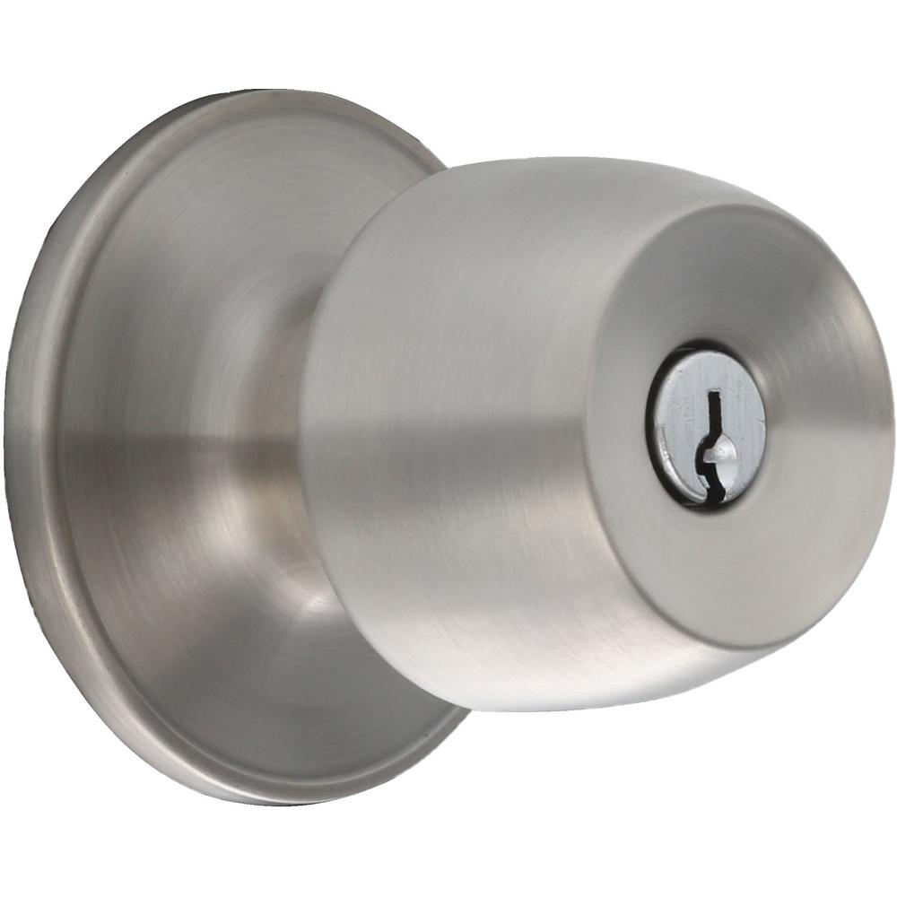 Defiant Brandywine Stainless Steel Keyed Entry Knob