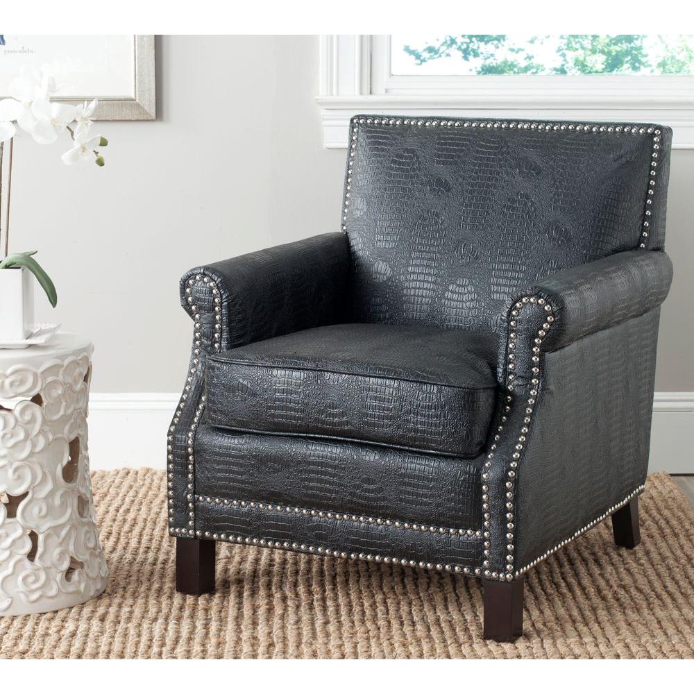 small leather accent chair