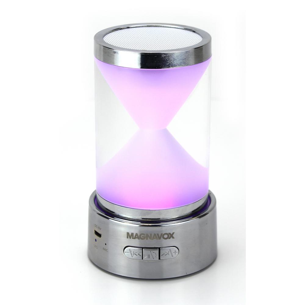 Magnavox Portable Speaker with RGB Color Changing Lights and Bluetooth