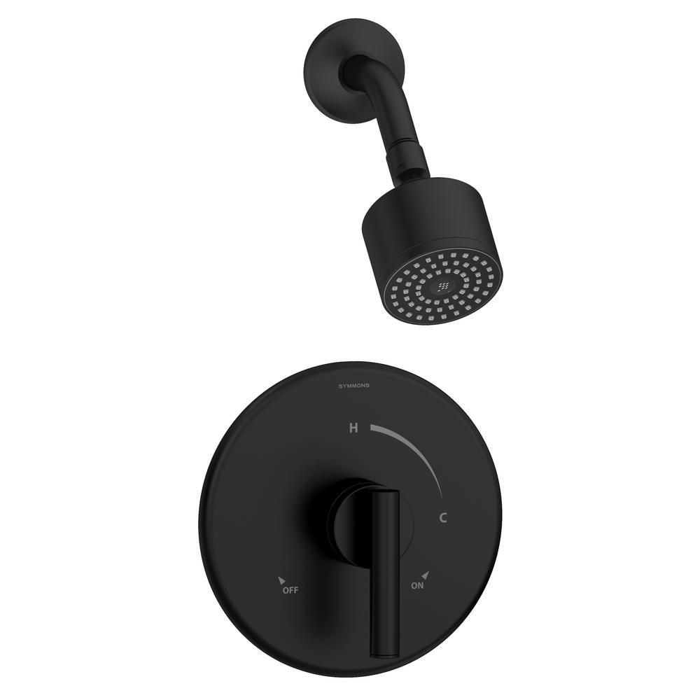 Symmons Dia SingleHandle Shower Faucet Trim in Matte Black (Valve Not