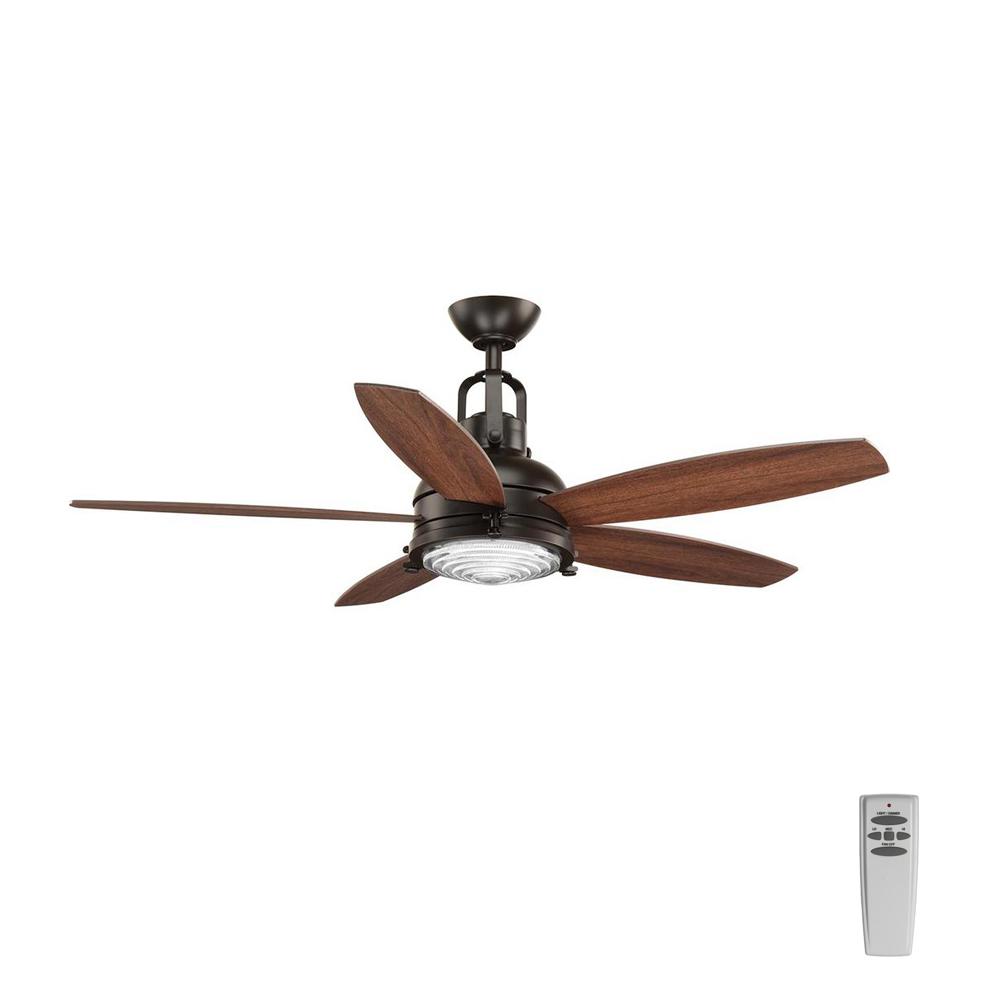 Progress Lighting Airpro Builder 52 In Indoor White Coastal Ceiling Fan P2501 30w The Home Depot
