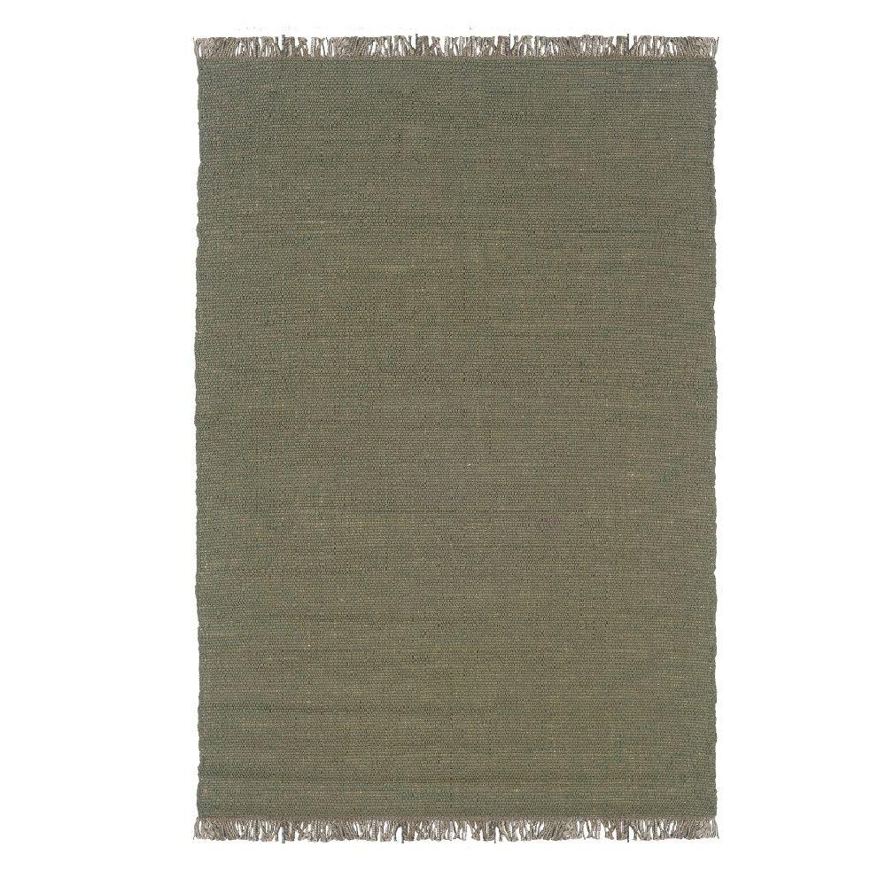 Linon Home Decor Verginia Berber Olive 7 ft. 10 in. x 10 ft. 4 in