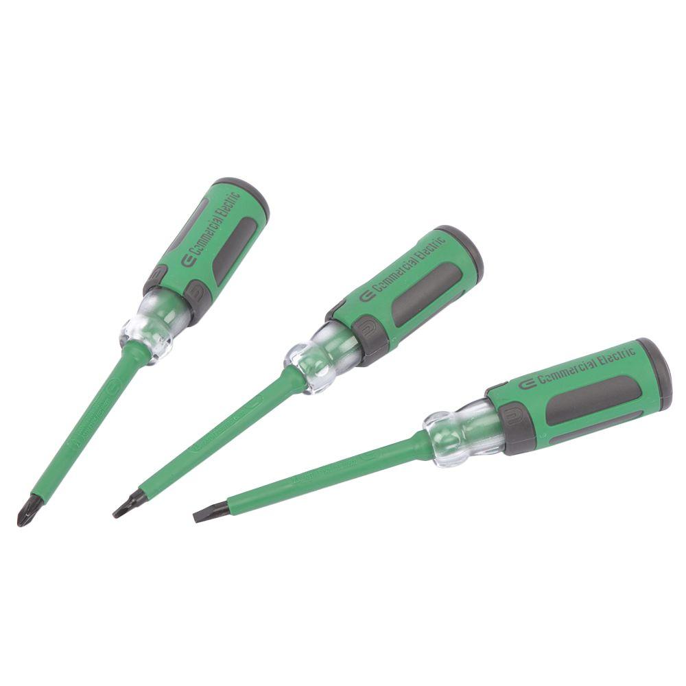 Commercial Electric 3Pieces Insulated ScrewdriverCE131211 The Home