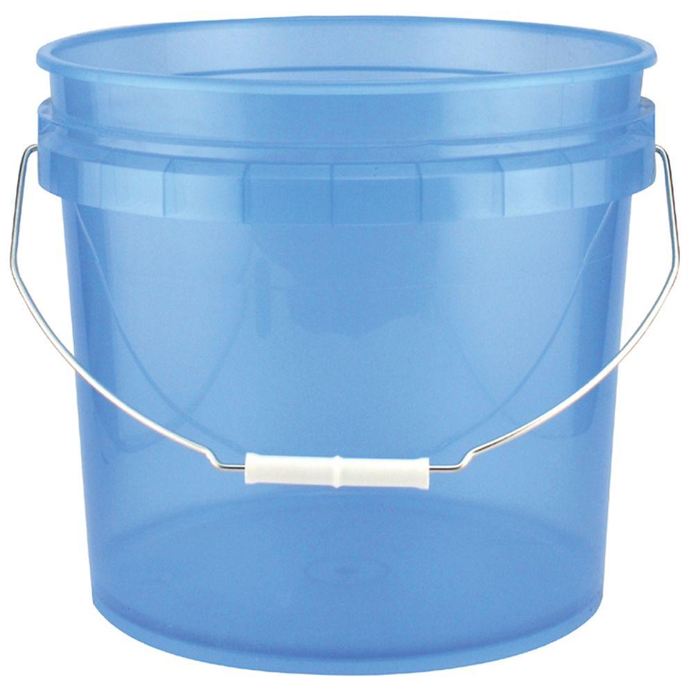 5 gallon clear plastic bucket