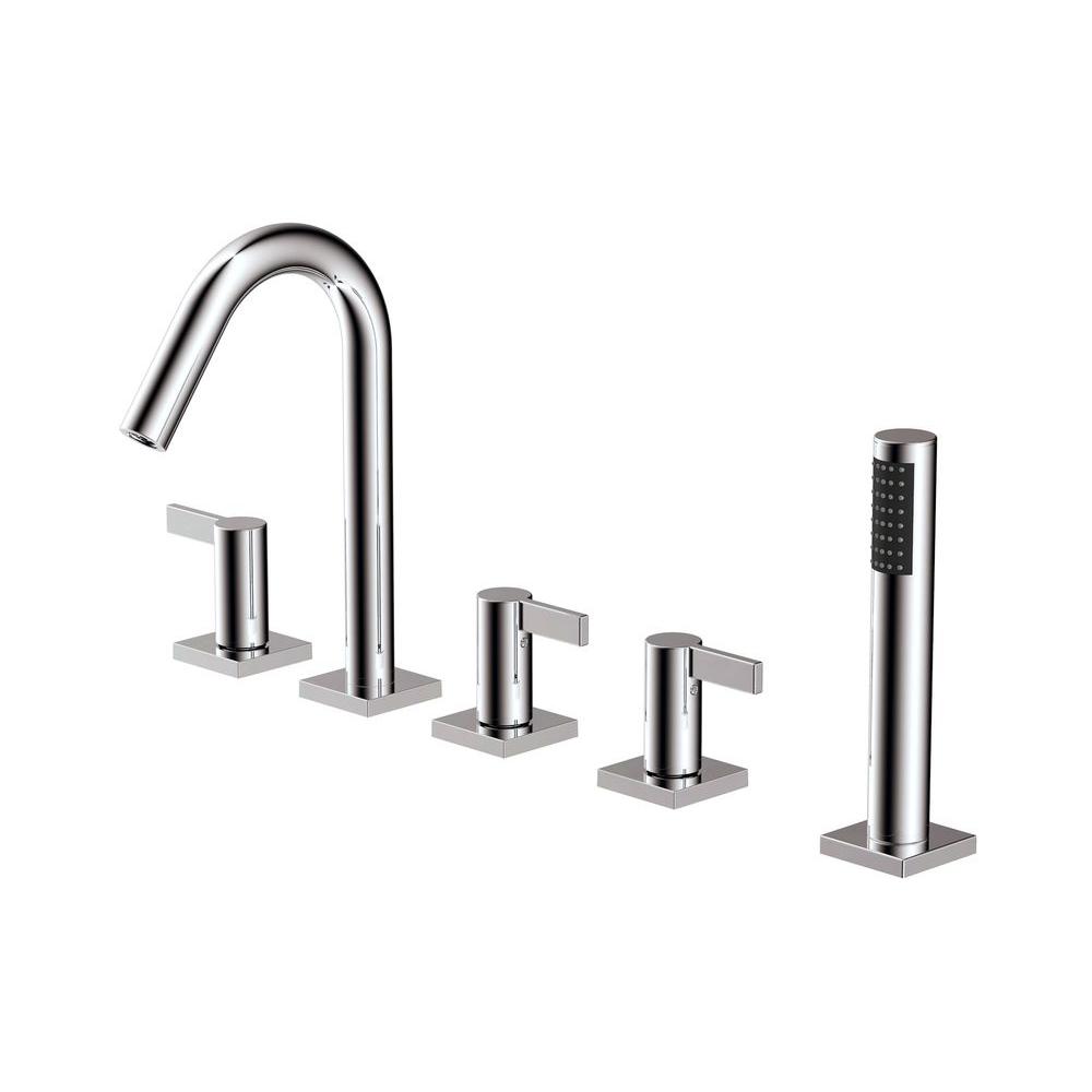 Universal Tubs Ascended Series 3-Handle Deck-Mount Roman Tub Faucet ...