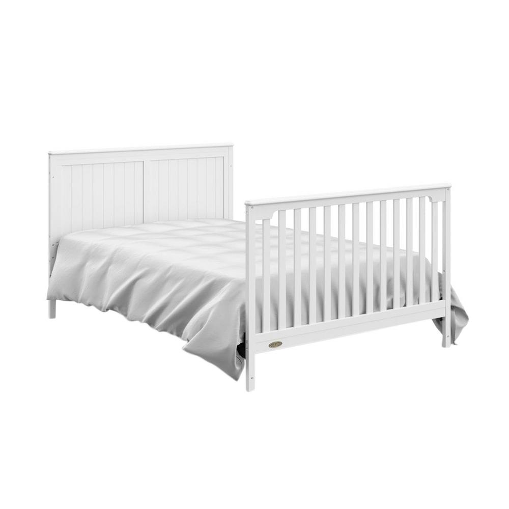 Graco Graco Hadley 4 In 1 Convertible Crib With Drawer White 04521