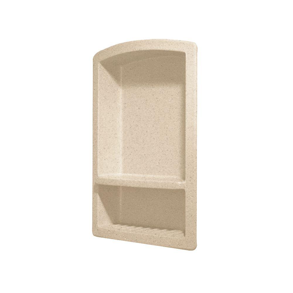 Soap Dishes Bathroom Decor The Home Depot Recessed Solid Surface Soap Dish In Bermuda Sand