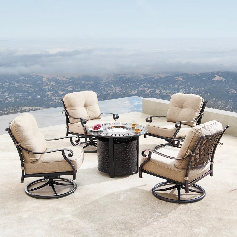 Oakland Living Finland Luxurious Antique Copper 5-Piece ... Oakland Living Finland Luxurious Antique Copper 5-Piece ... on Oakland Living Patio Sets id=66338