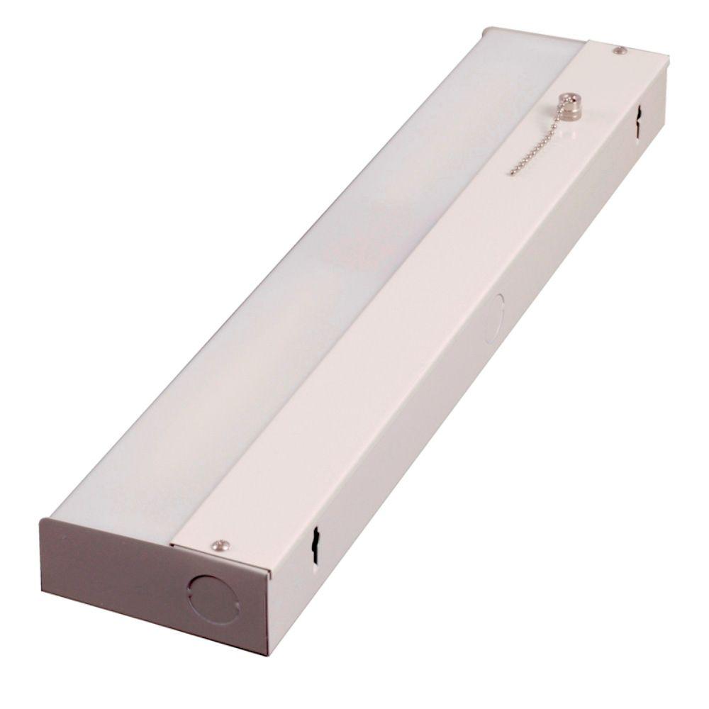 Ge 18 In White Direct Wire Fluorescent Undercabinet Light With