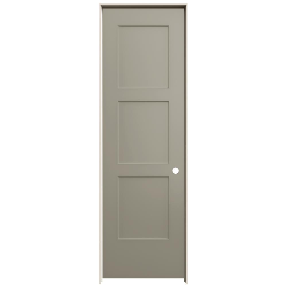 Jeld Wen 24 In X 80 In Birkdale Desert Sand Paint Left Hand Smooth Solid Core Molded Composite Single Prehung Interior Door