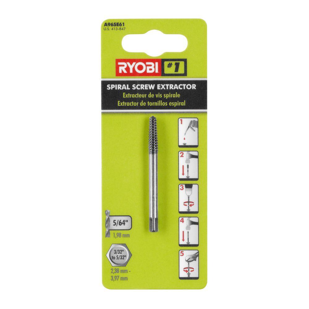 Ryobi No.1 Spiral Screw ExtractorA96SE61 The Home Depot