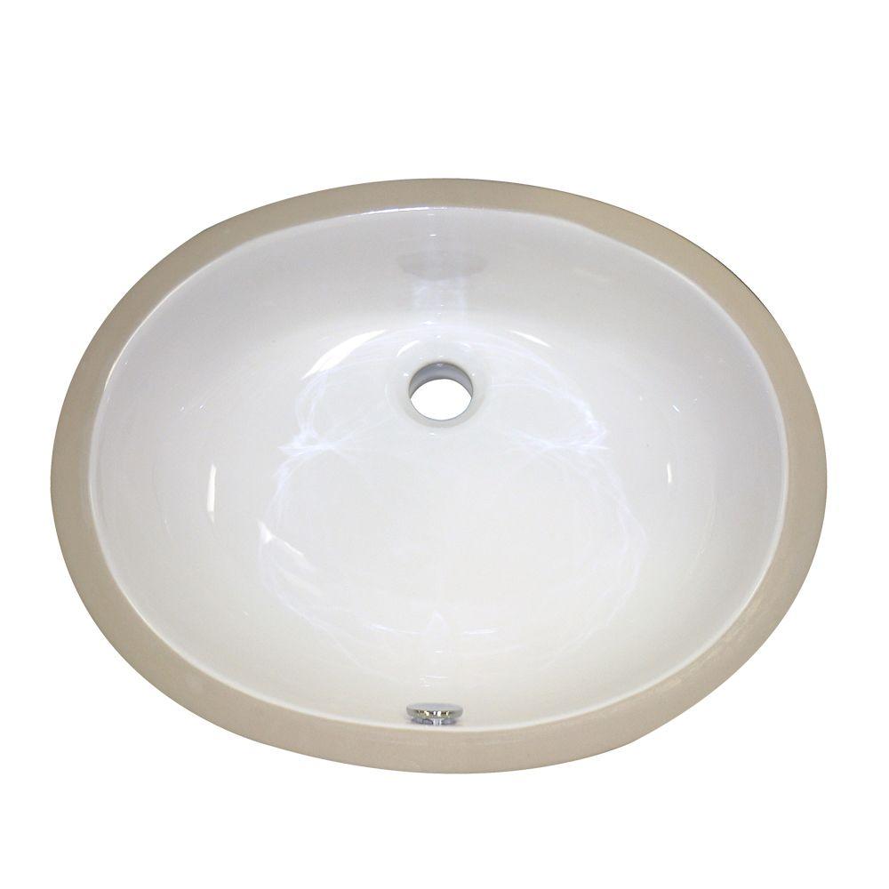 Classically Redefined Undercounter Bathroom Sink In White