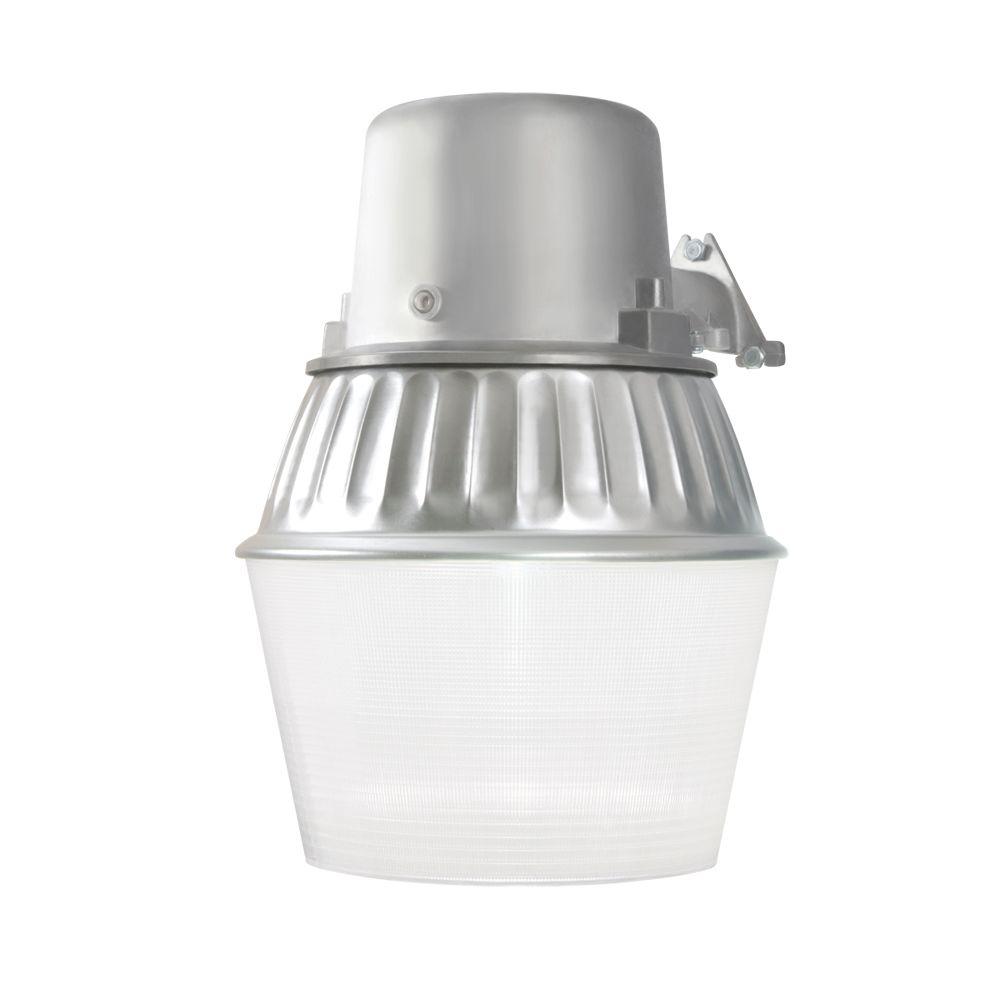 Halo 65Watt Metallic Outdoor Fluorescent Security Wall and Area Light with Dusk to Dawn