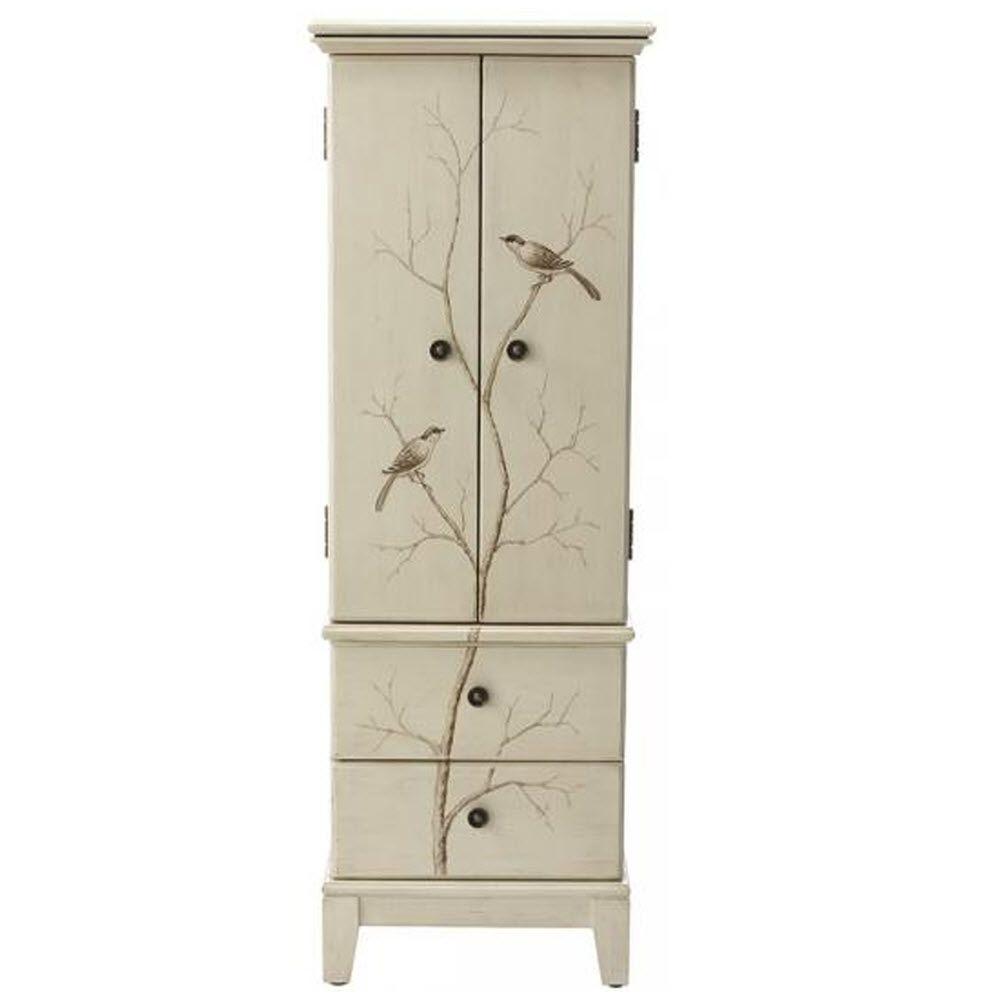 Home Decorators Collection Chirp 46.5 in. x 16 in. 8Drawer Chest in Cream1092210810 The Home