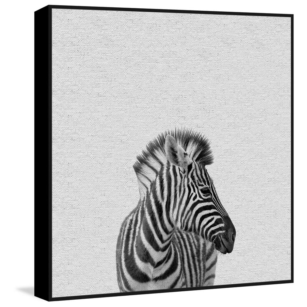 48 In H X 48 In W Black White Zebra By Marmont Hill Framed