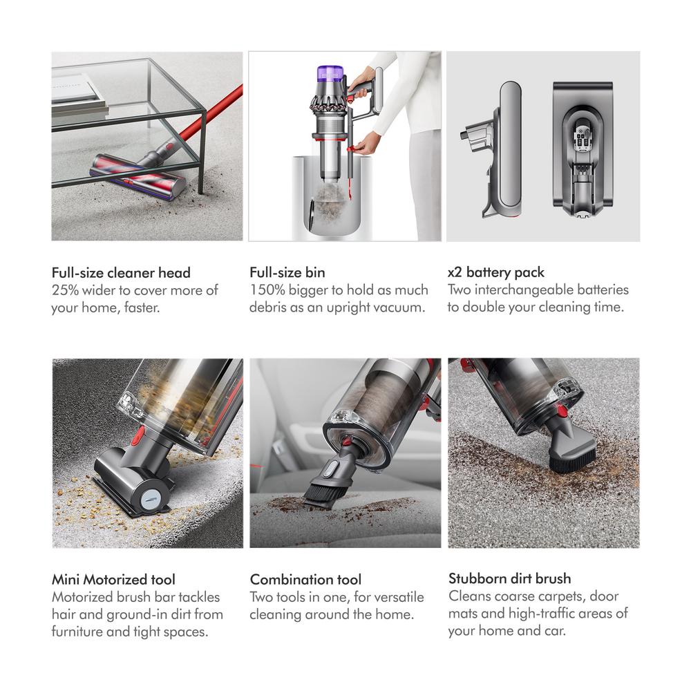 Dyson V11 Outsize Cordless Vacuum Cleaner Red/Nickel 885609019291 eBay