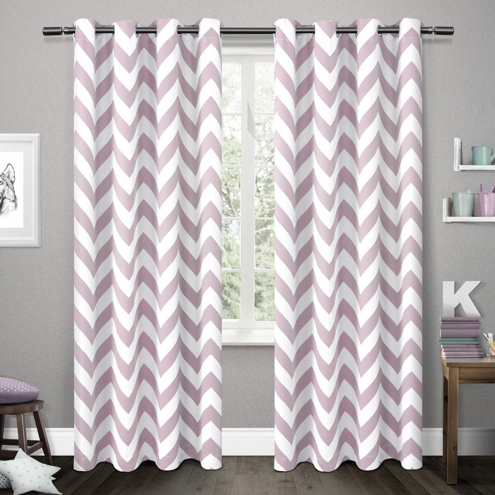 Purple Chevron Curtains Drapes Window Treatments The